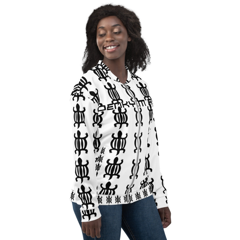 DENKYEM ASE "Adinkra All Over" Unisex Bomber Jacket