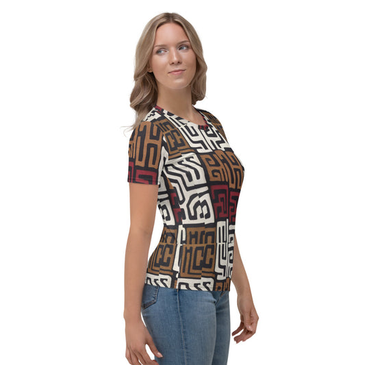 DENKYEM ASE "Kuba Cloth All Over" Women's T-shirt