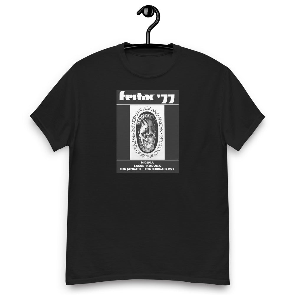 DENKYEM ASE "Benin Bronzes FESTAC '77 Retro" Men's heavyweight tee