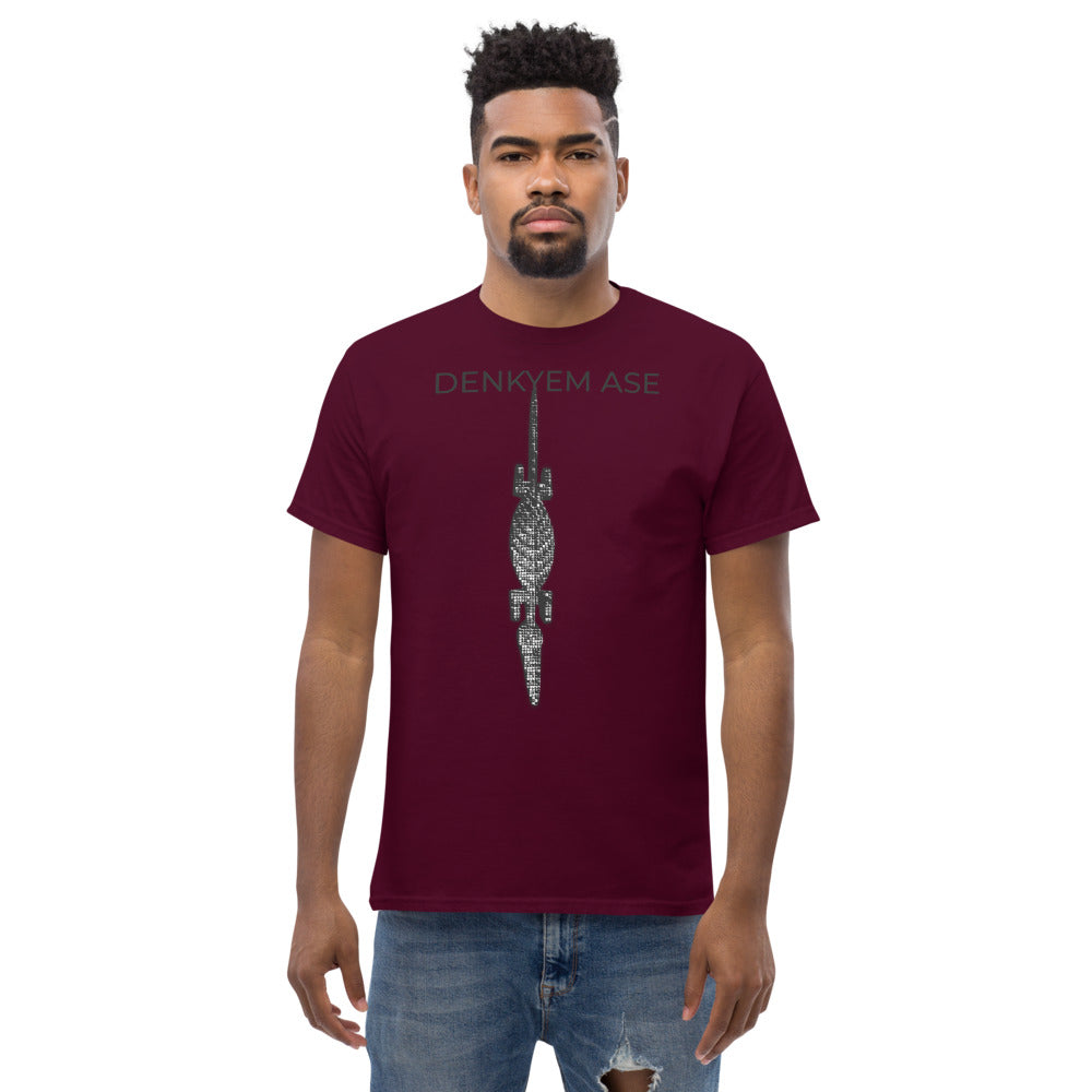 DENKYEM ASE DIGI CAMO LOGO Men's heavyweight tee