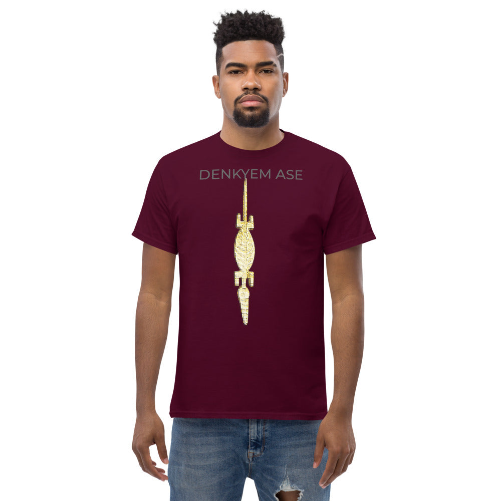 DENKYEM ASE Digi-Gold Logo Men's heavyweight tee
