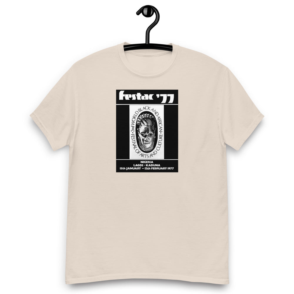 DENKYEM ASE "Benin Bronzes FESTAC '77 Retro" Men's heavyweight tee