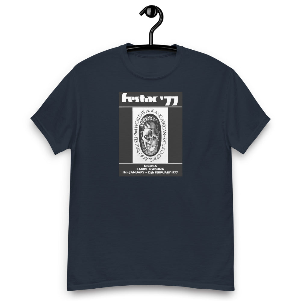 DENKYEM ASE "Benin Bronzes FESTAC '77 Retro" Men's heavyweight tee