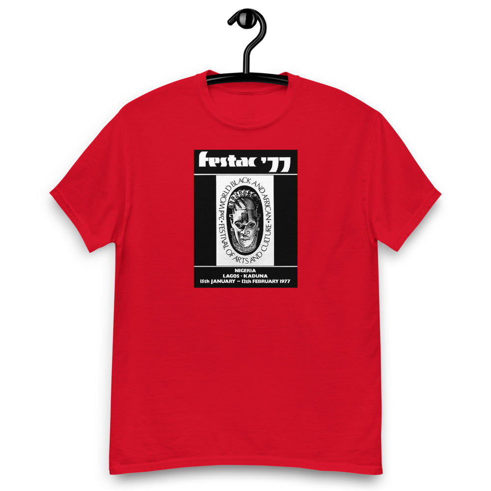DENKYEM ASE "Benin Bronzes FESTAC '77 Retro" Men's heavyweight tee