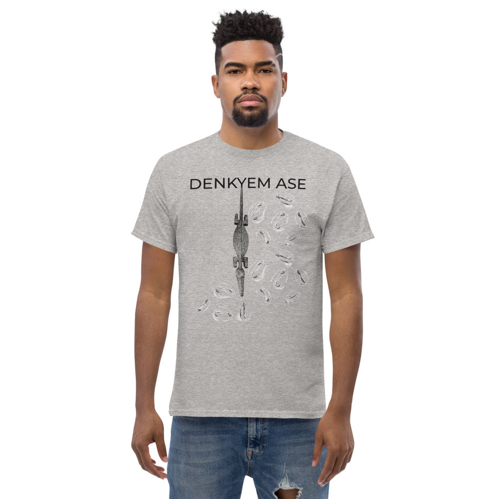 DENKYEM ASE Cowries & Logo Men's heavyweight tee
