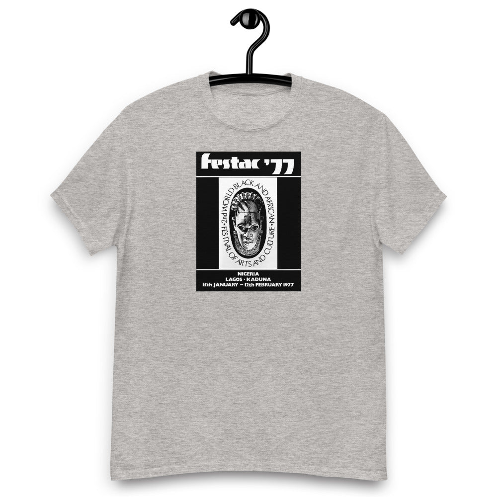 DENKYEM ASE "Benin Bronzes FESTAC '77 Retro" Men's heavyweight tee