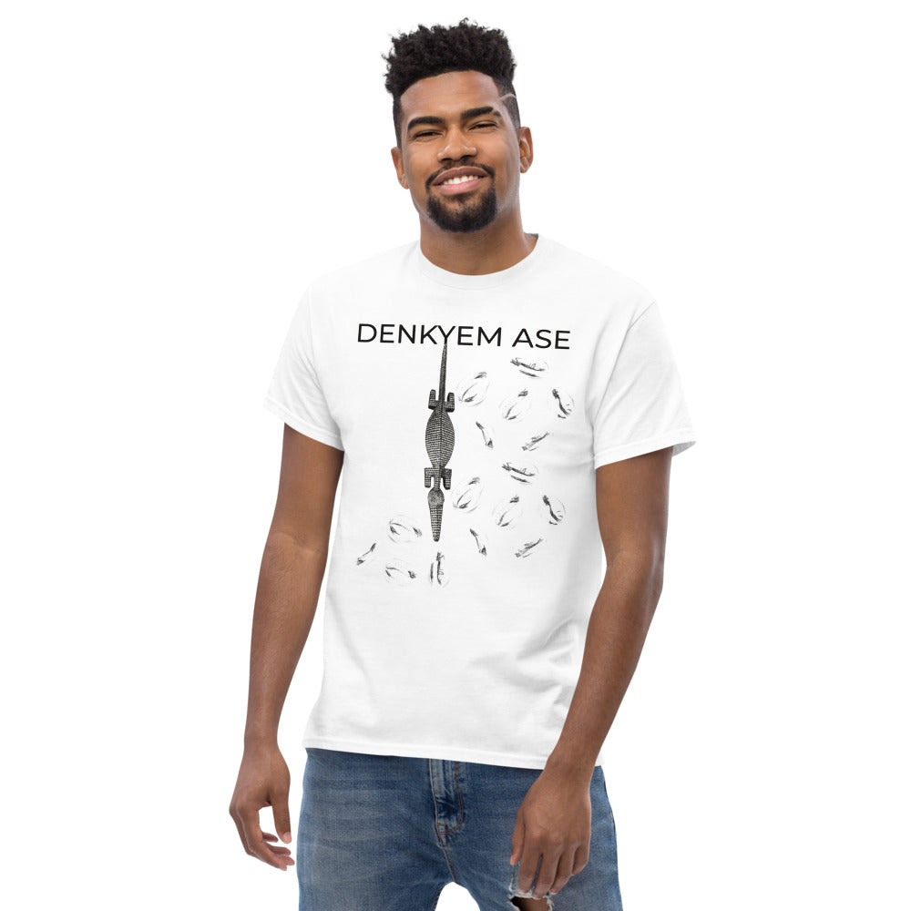 DENKYEM ASE Cowries & Logo Men's heavyweight tee