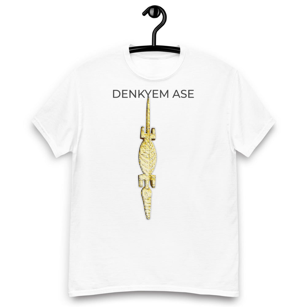 DENKYEM ASE Digi-Gold Logo Men's heavyweight tee