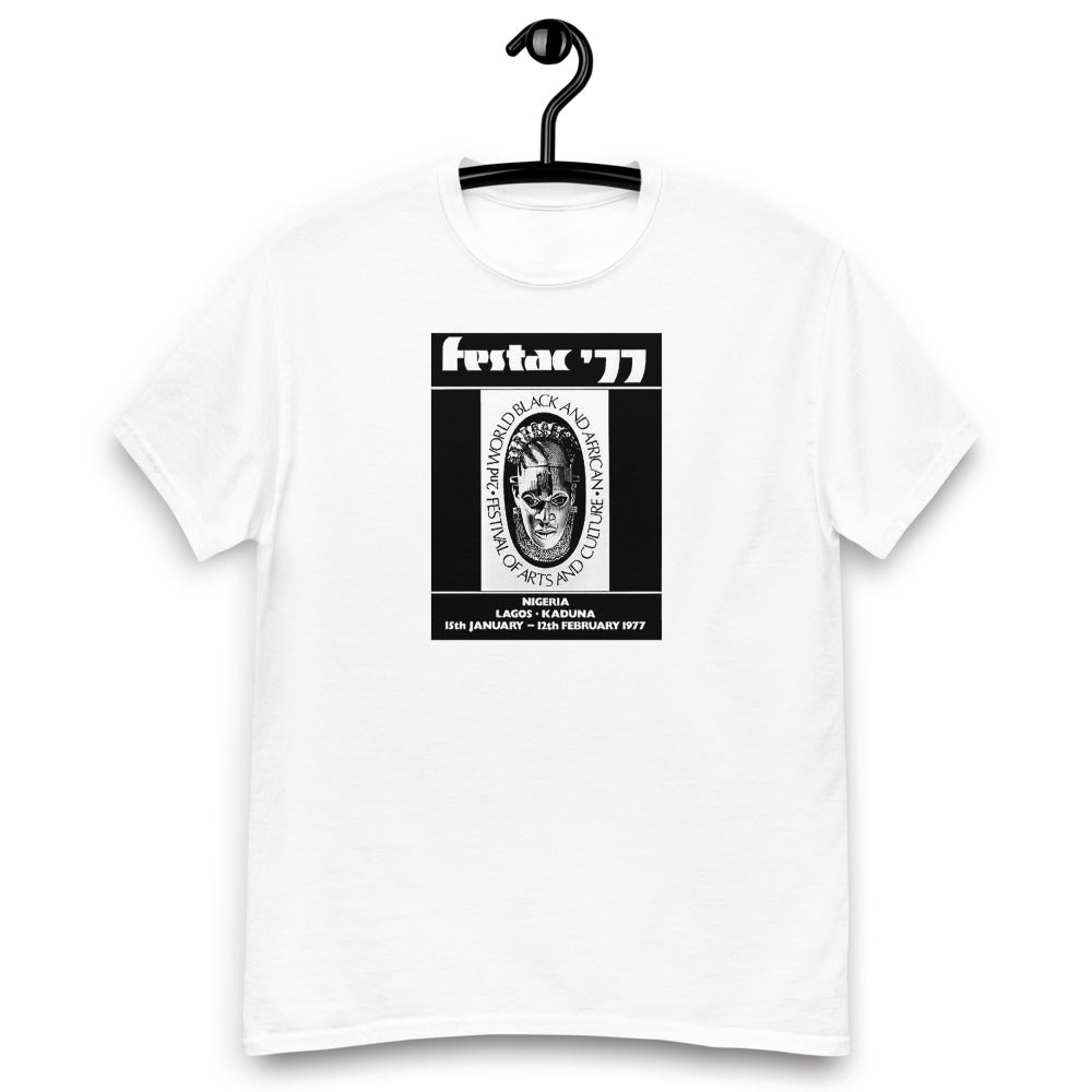 DENKYEM ASE "Benin Bronzes FESTAC '77 Retro" Men's heavyweight tee