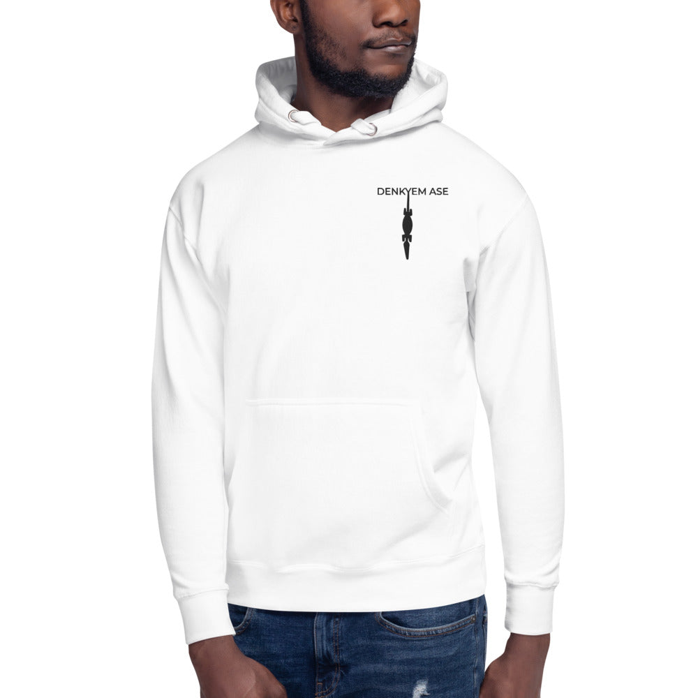 DENKYEM ASE Embroidered Logo Unisex Hoodie