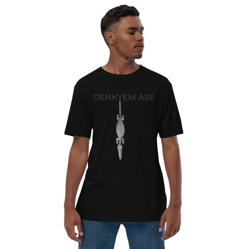 DENKYEM ASE Bobo/Nuna/Bwa Crocodile Mask Logo T-shirt (premium viscose hemp eco-friendly t-shirt)