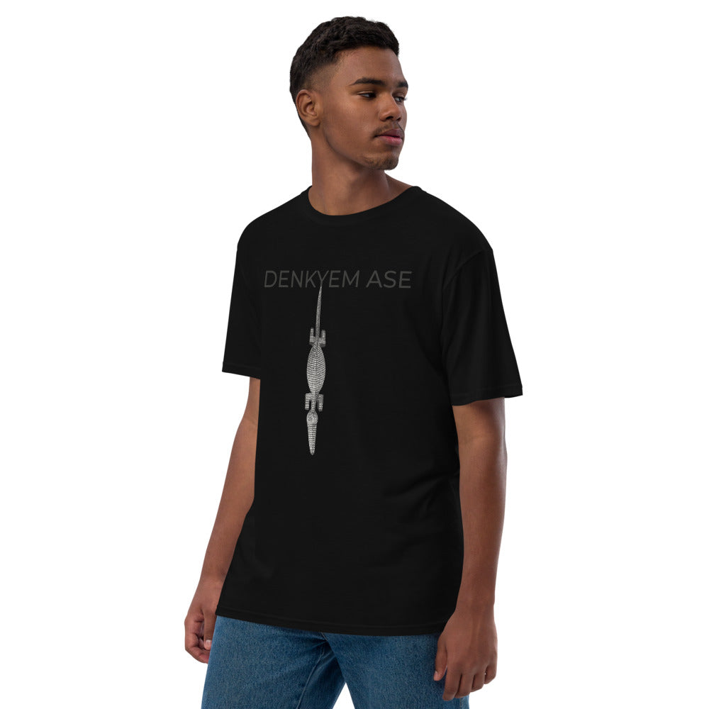 DENKYEM ASE Bobo/Nuna/Bwa Crocodile Mask Logo T-shirt (premium viscose hemp eco-friendly t-shirt)
