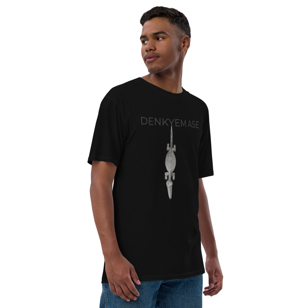 DENKYEM ASE Bobo/Nuna/Bwa Crocodile Mask Logo T-shirt (premium viscose hemp eco-friendly t-shirt)