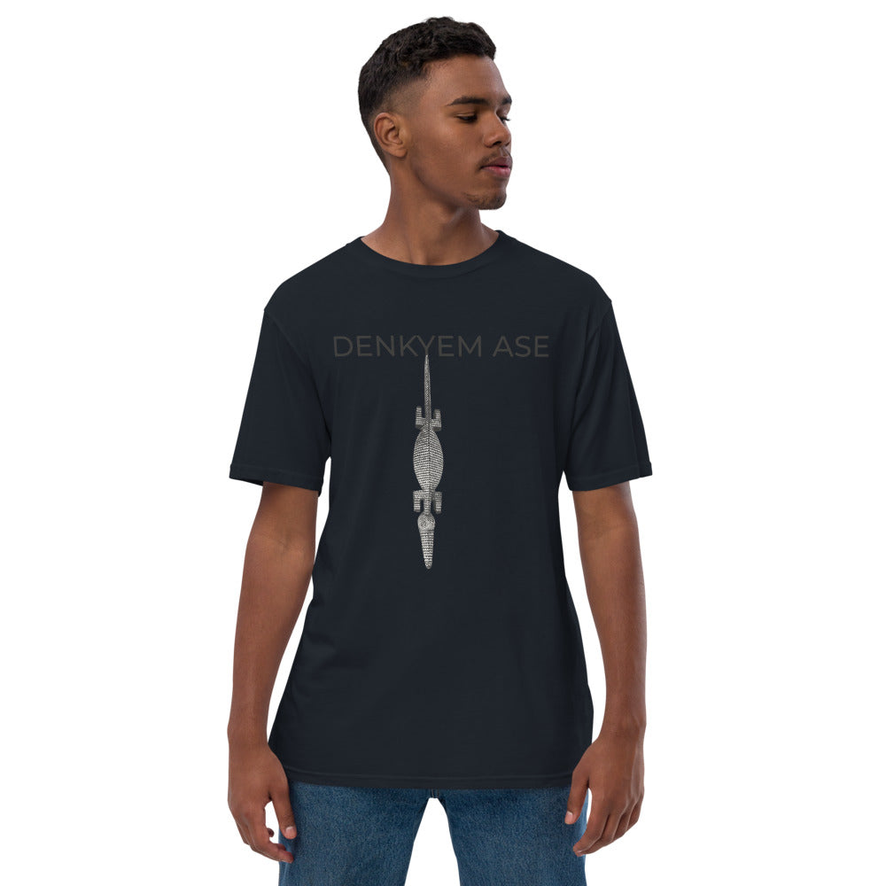 DENKYEM ASE Bobo/Nuna/Bwa Crocodile Mask Logo T-shirt (premium viscose hemp eco-friendly t-shirt)