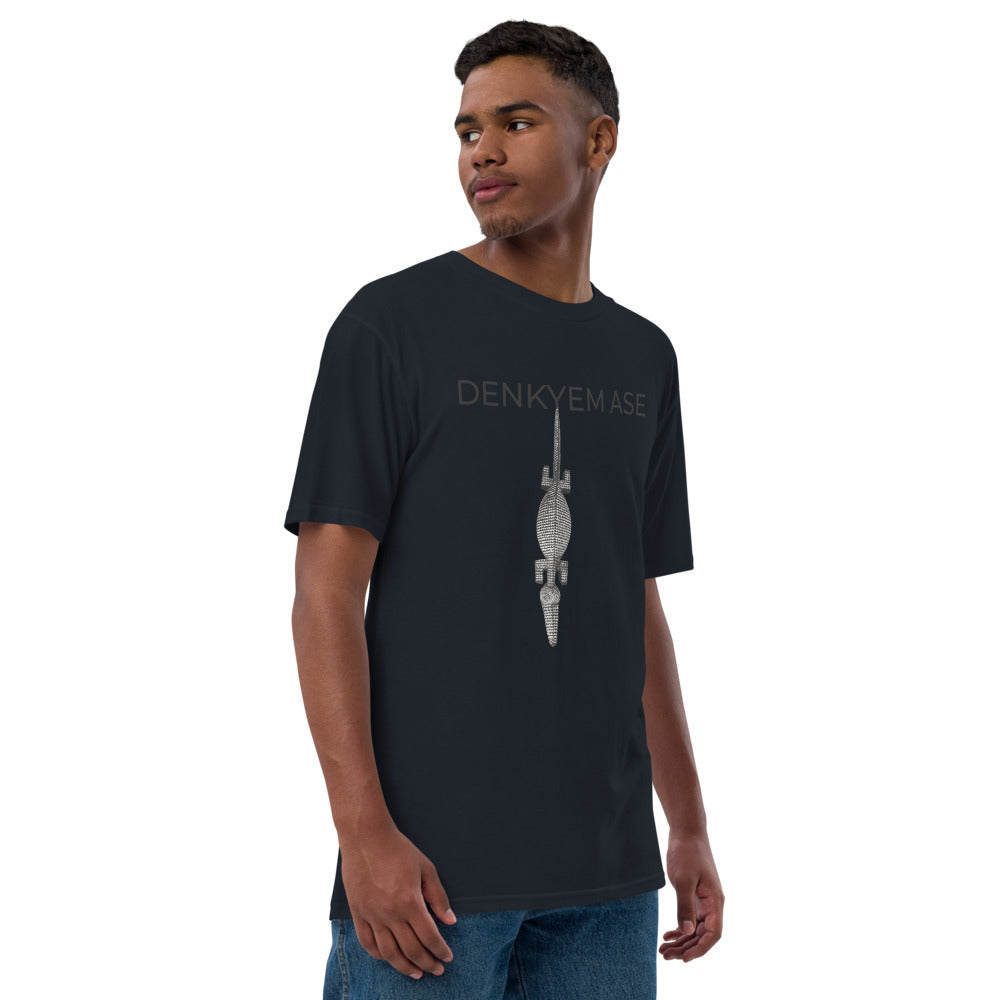 DENKYEM ASE Bobo/Nuna/Bwa Crocodile Mask Logo T-shirt (premium viscose hemp eco-friendly t-shirt)