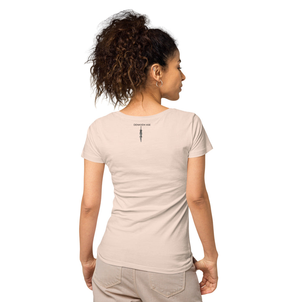 DENKYEM ASE "Benin Bronzes FESTAC '77 Retro" Women’s basic organic t-shirt
