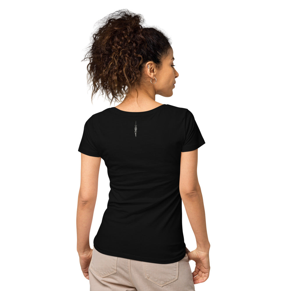 DENKYEM ASE "Benin Bronzes FESTAC '77 Retro" Women’s basic organic t-shirt