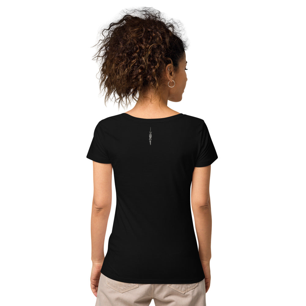 DENKYEM ASE "Benin Bronzes FESTAC '77 Retro" Women’s basic organic t-shirt