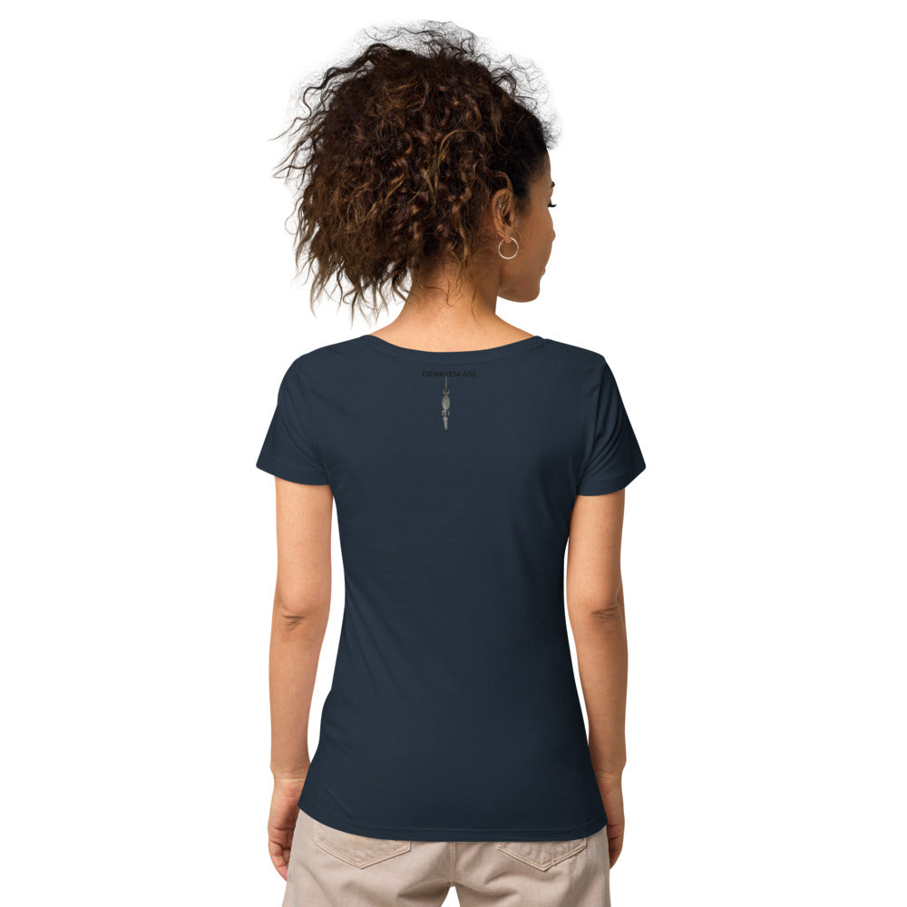 DENKYEM ASE Digi-Gold Logo Women’s basic organic t-shirt