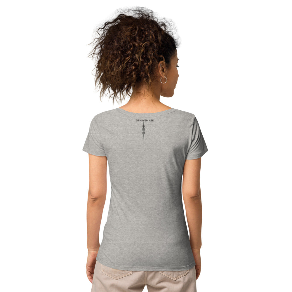 DENKYEM ASE "Benin Bronzes FESTAC '77 Retro" Women’s basic organic t-shirt