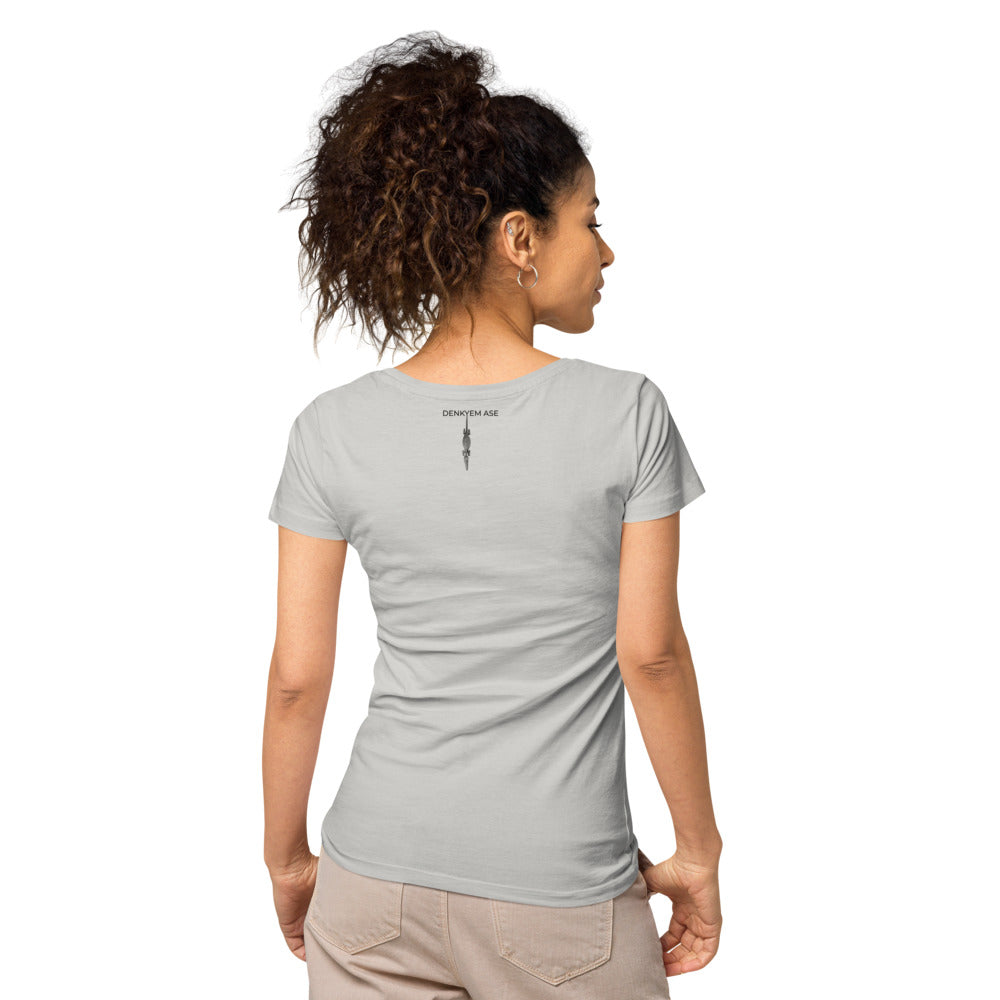 DENKYEM ASE "Benin Bronzes FESTAC '77 Retro" Women’s basic organic t-shirt