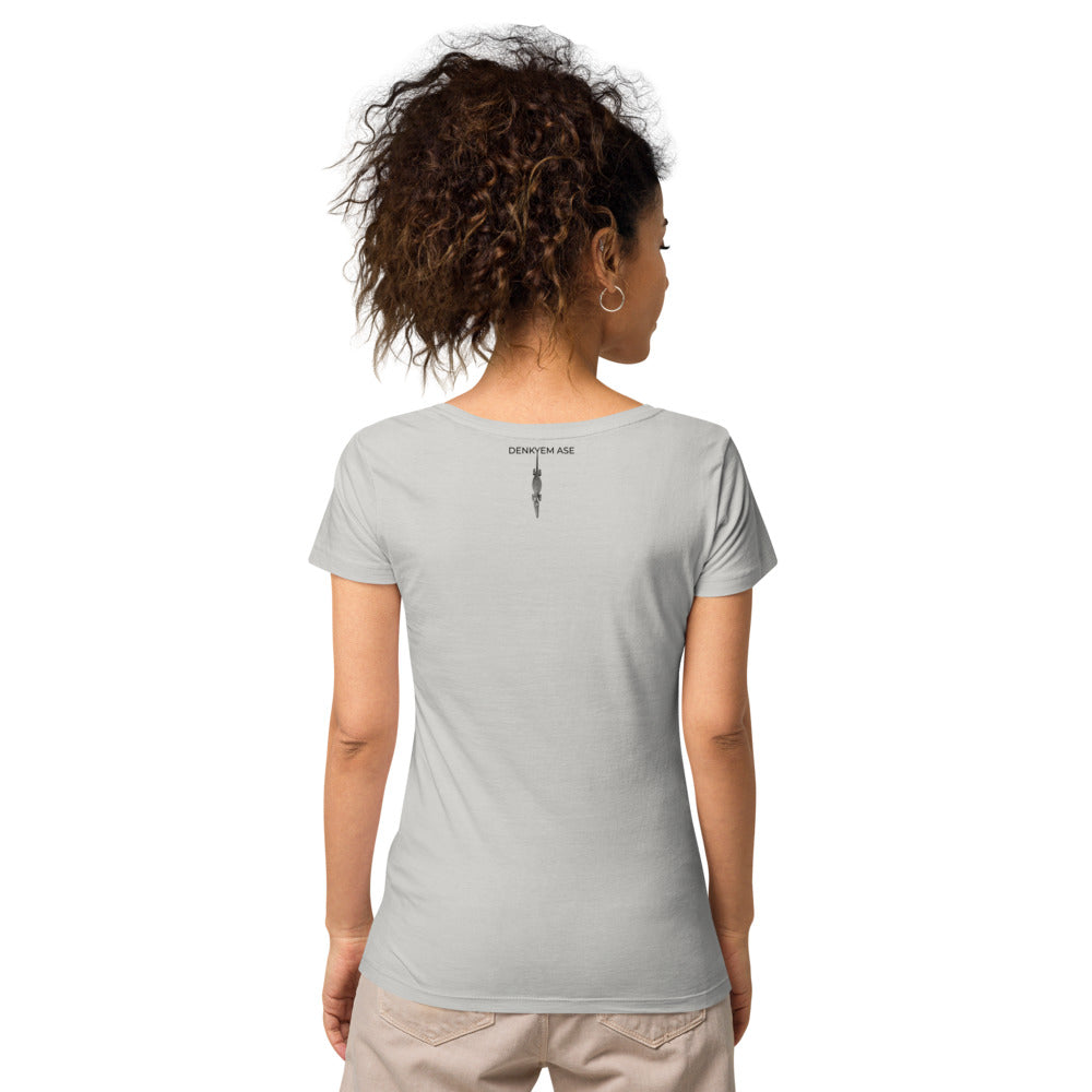 DENKYEM ASE "Benin Bronzes FESTAC '77 Retro" Women’s basic organic t-shirt
