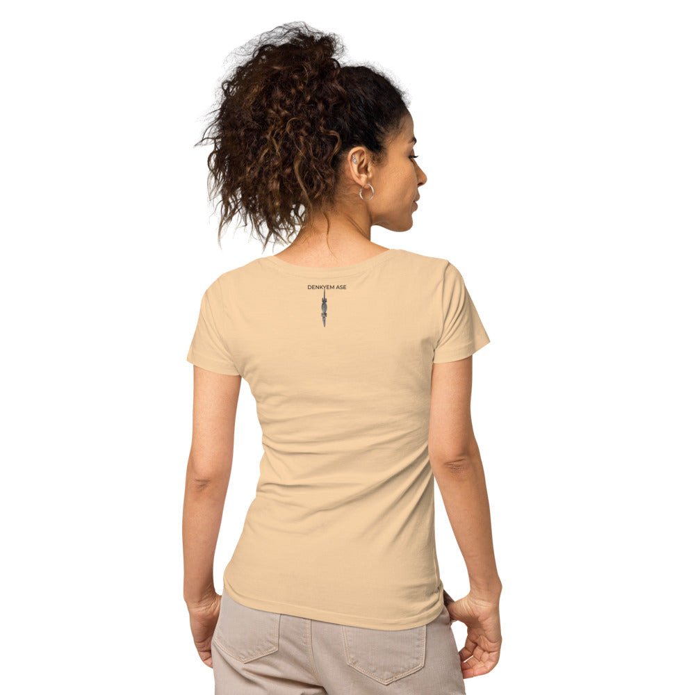 DENKYEM ASE "Benin Bronzes FESTAC '77 Retro" Women’s basic organic t-shirt