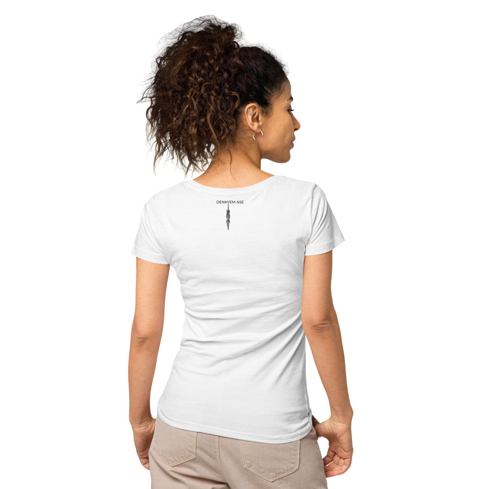 DENKYEM ASE Digi-Diamond Reflection Women’s basic organic t-shirt