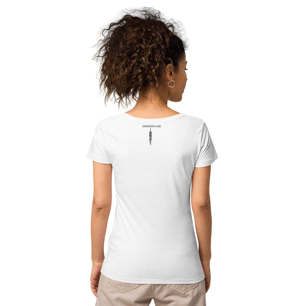 DENKYEM ASE "Benin Bronzes FESTAC '77 Retro" Women’s basic organic t-shirt