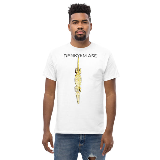 DENKYEM ASE Digi-Gold Logo Men's heavyweight tee