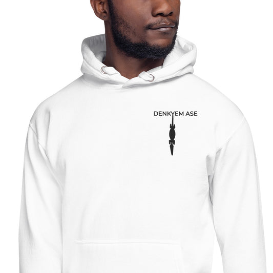 DENKYEM ASE Embroidered Logo Unisex Hoodie